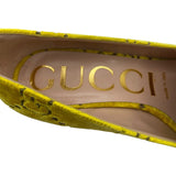 グッチ GUCCI GGベルベットパンプス 525082 イエロー ベロア レディース パンプス