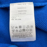 ヴァレンティノ VALENTINO 刺繍パーカー 1V3MF22U8RM ブルー ナイロン メンズ パーカー