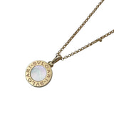 ブルガリ BVLGARI ブルガリブルガリ ホワイトシェル ネックレス ピンクゴールド Au750 ジュエリー