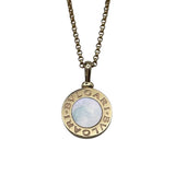 ブルガリ BVLGARI ブルガリブルガリ ホワイトシェル ネックレス ピンクゴールド Au750 ジュエリー