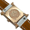 エルメス HERMES Hウォッ ミニ ホワイトシェル HH1.173 ホワイト K18PG クオーツ レディース 腕時計
