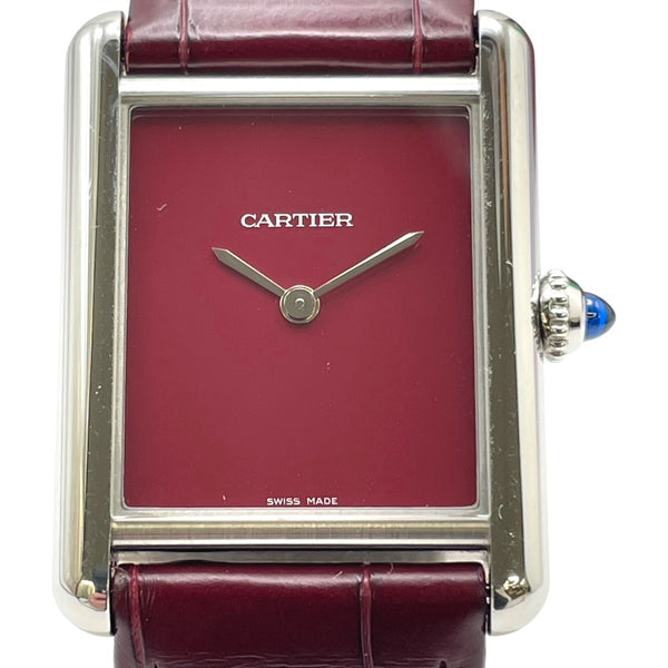 カルティエ Cartier マストタンクLM WSTA0054 ボルドー SS クオーツ レディース 腕時計 2300044763229_1_600x600_crop_c