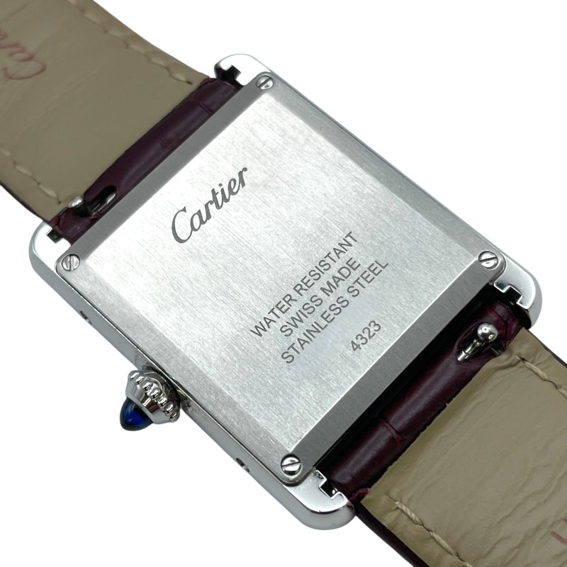 カルティエ Cartier マストタンクLM WSTA0054 ボルドー SS クオーツ レディース 腕時計 カルティエ タンクマスト LM WSTA0054 バーガンディ レディース 時計