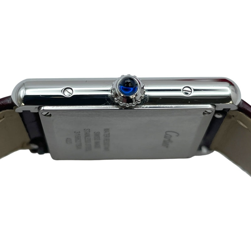 カルティエ Cartier マストタンクLM WSTA0054 ボルドー SS クオーツ