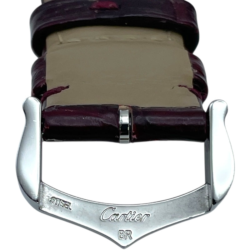 カルティエ Cartier マストタンクLM WSTA0054 ボルドー SS クオーツ レディース 腕時計 カルティエ Cartier マストタンクLM WSTA0054 ボルドー SS クオーツ