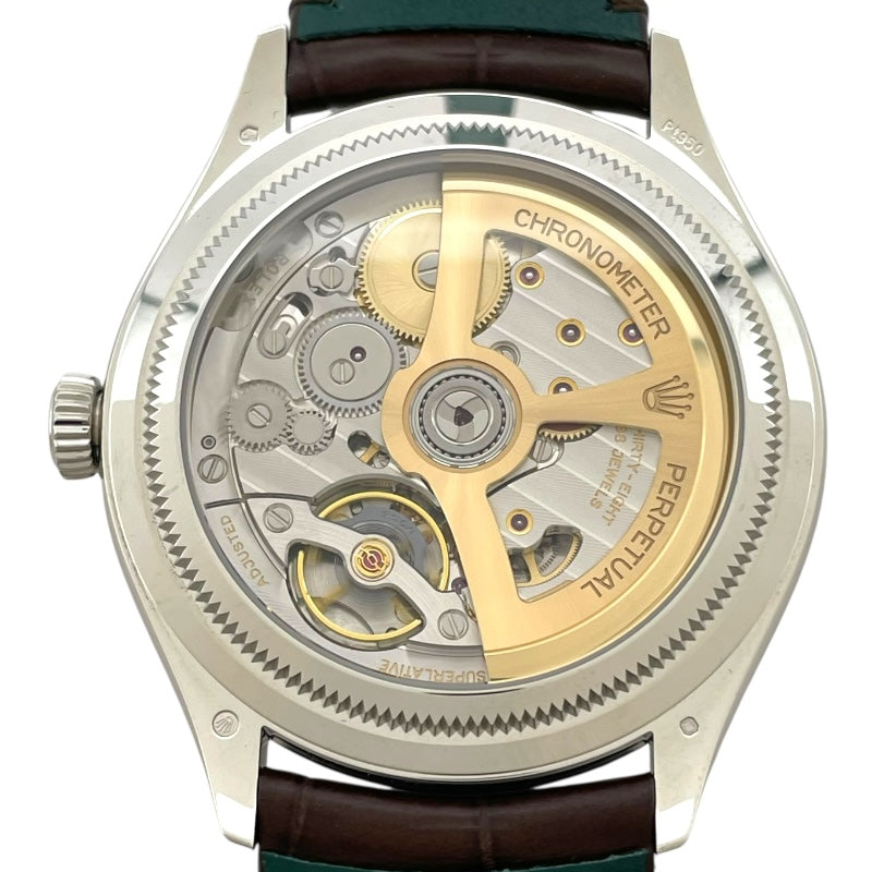 ロレックス ROLEX 1908 52506 アイスブルー Pt 自動巻き メンズ 腕時計