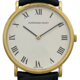 オーデマ・ピゲ AUDEMARS PIGUET メンズウォッチ ホワイト K18YG 手巻き メンズ 腕時計