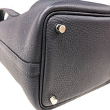 エルメス HERMES ピコタンロックPM K刻 ブルーニュイ シルバー金具 トリヨン レディース ハンドバッグ