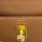 エルメス HERMES ケリー25 内縫い K刻 ゴールド ゴールド金具 トゴ レディース ハンドバッグ ショルダーバッグ