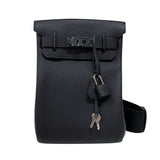 エルメス HERMES ケリーアッカドPM モノクローム K刻 ソーブラック ブラック金具 トゴ ユニセックス ボディバッグ