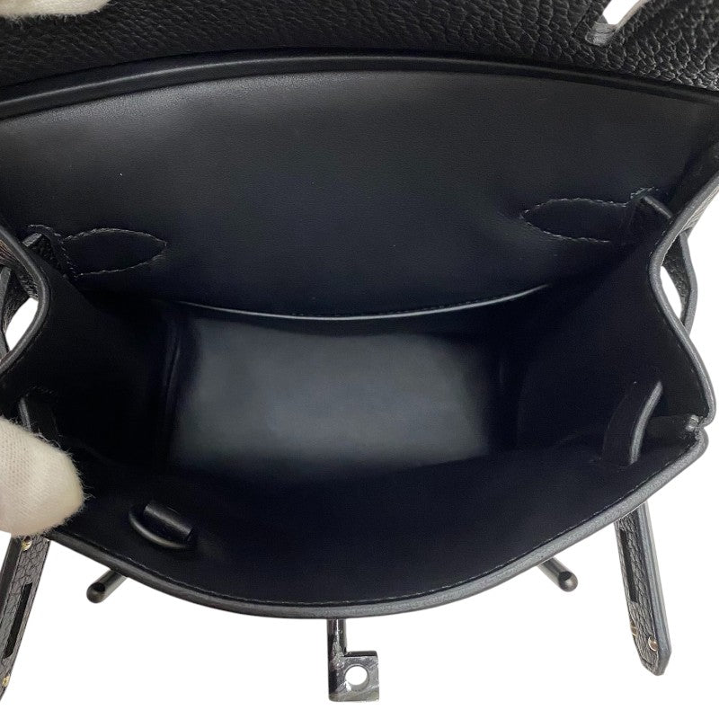 エルメス サイズ:PM  アッカドPM モノクローム K刻印 ブラック金具トゴ ソーブラックショルダーバッグ 中古 GZ14 エルメス HERMES ケリーアッカドPM モノクローム K刻 ソーブラック