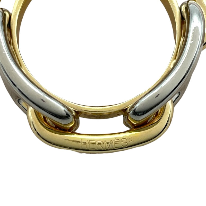 エルメス HERMES ルガデスカーフリング GD・SV メタル レディース