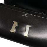 エルメス HERMES コンスタンストゥーゴー W刻印 ブラック シルバー金具 ボックスカーフ レディース ショルダーバッグ