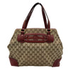 グッチ GUCCI ホースビット ウェブライン トートバッグ 296850 ベージュ/レッド GGキャンバス レディース トートバッグ