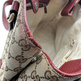 グッチ GUCCI ホースビット ウェブライン トートバッグ 296850 ベージュ/レッド GGキャンバス レディース トートバッグ