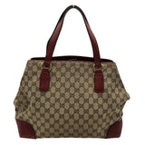 グッチ GUCCI ホースビット ウェブライン トートバッグ 296850 ベージュ/レッド GGキャンバス レディース トートバッグ