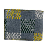 ルイ・ヴィトン LOUIS VUITTON ポルトフォイユ・ミュルティプル N00186 デニム ダミエデニム・LVバーズ メンズ 二つ折り財布