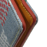 ルイ・ヴィトン LOUIS VUITTON ポルトフォイユ・ミュルティプル N00186 デニム ダミエデニム・LVバーズ メンズ 二つ折り財布