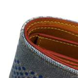 ルイ・ヴィトン LOUIS VUITTON ポルトフォイユ・ミュルティプル N00186 デニム ダミエデニム・LVバーズ メンズ 二つ折り財布
