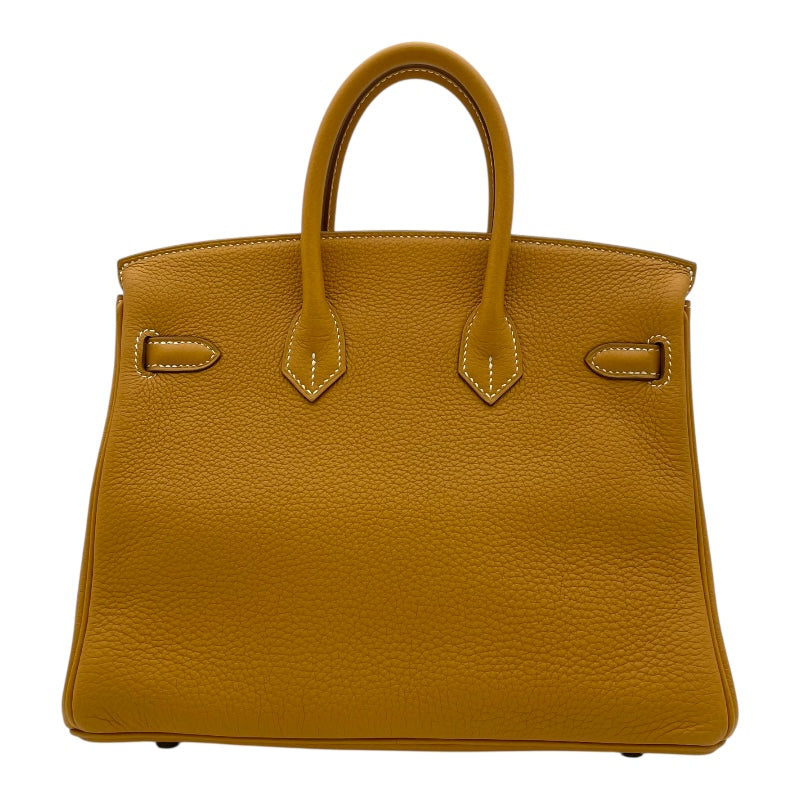 エルメス HERMES バーキン25 K刻 ナチュラルサブレ SV金具 トゴ レディース ハンドバッグ