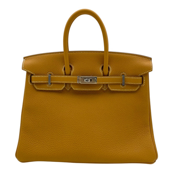 エルメス HERMES バーキン25 K刻 ナチュラルサブレ SV金具 トゴ レディース ハンドバッグ