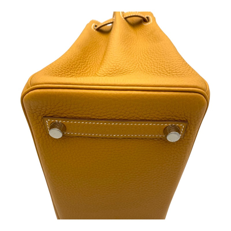 エルメス HERMES バーキン25 K刻 ナチュラルサブレ SV金具 トゴ レディース ハンドバッグ