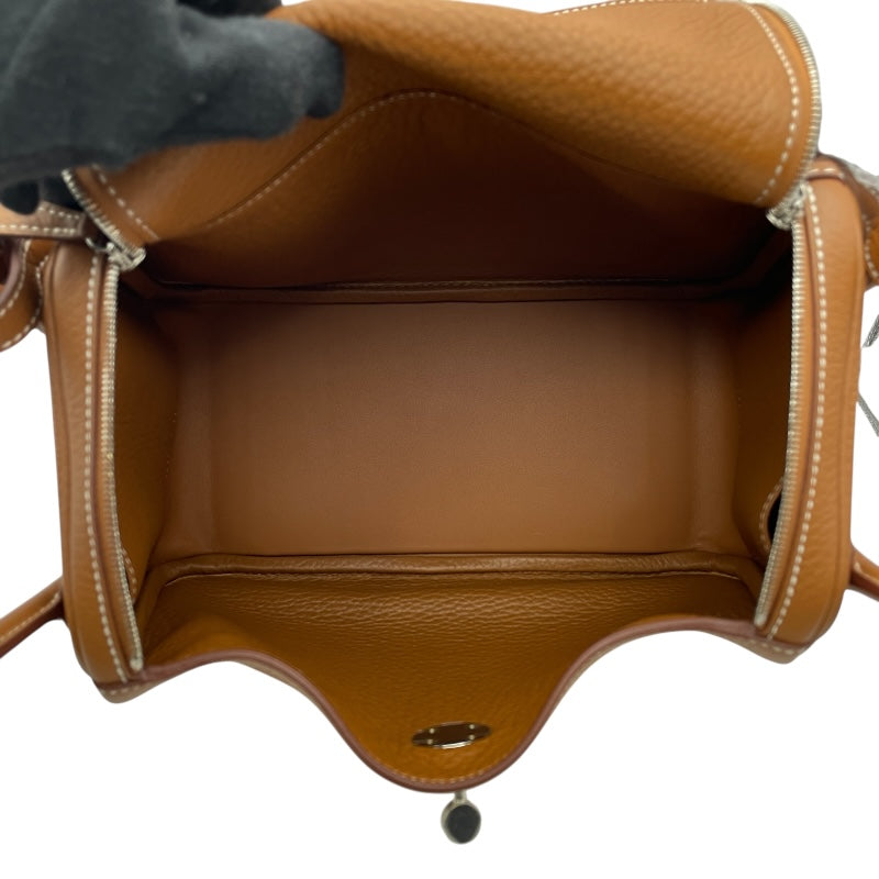 エルメス HERMES リンディ26 W刻 ゴールド SV金具 トリヨン レディース ショルダーバッグ