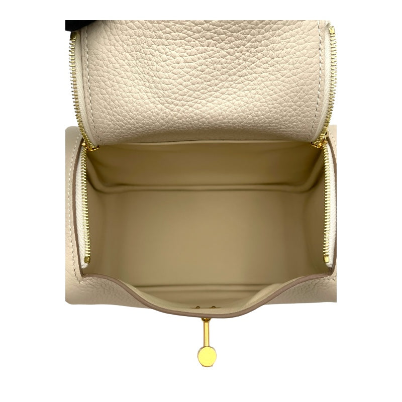 エルメス HERMES リンディミニ K刻 クレ GD金具 トリヨン レディース ショルダーバッグ