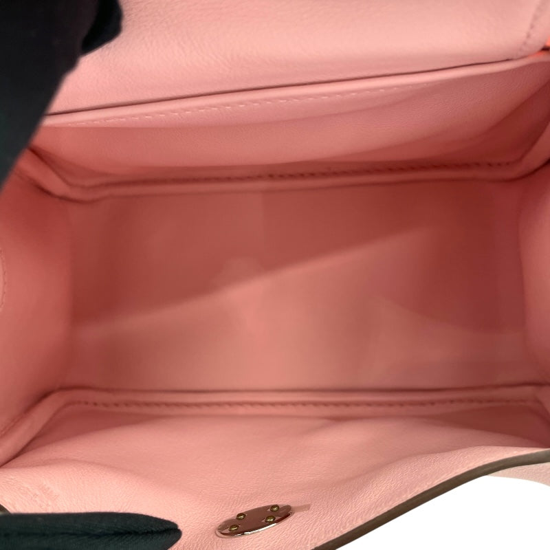 エルメス HERMES リンディミニ K刻 ローズサクラ SV金具 スイフト
