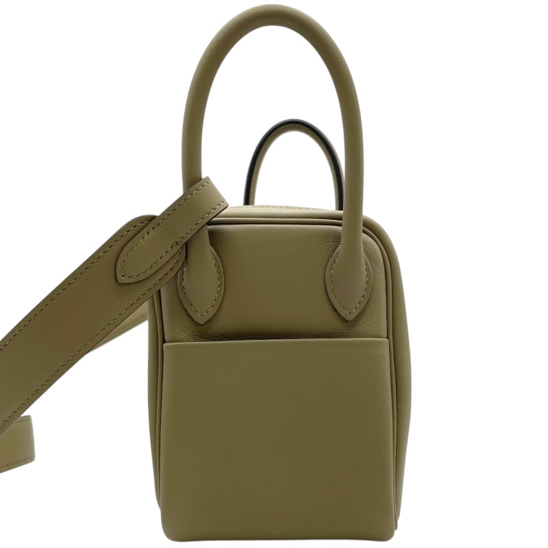 エルメス HERMES リンディミニ ヴェルソ K刻 ベージュマルファ/グリミスティ GD金具 スイフト レディース ショルダーバッグ