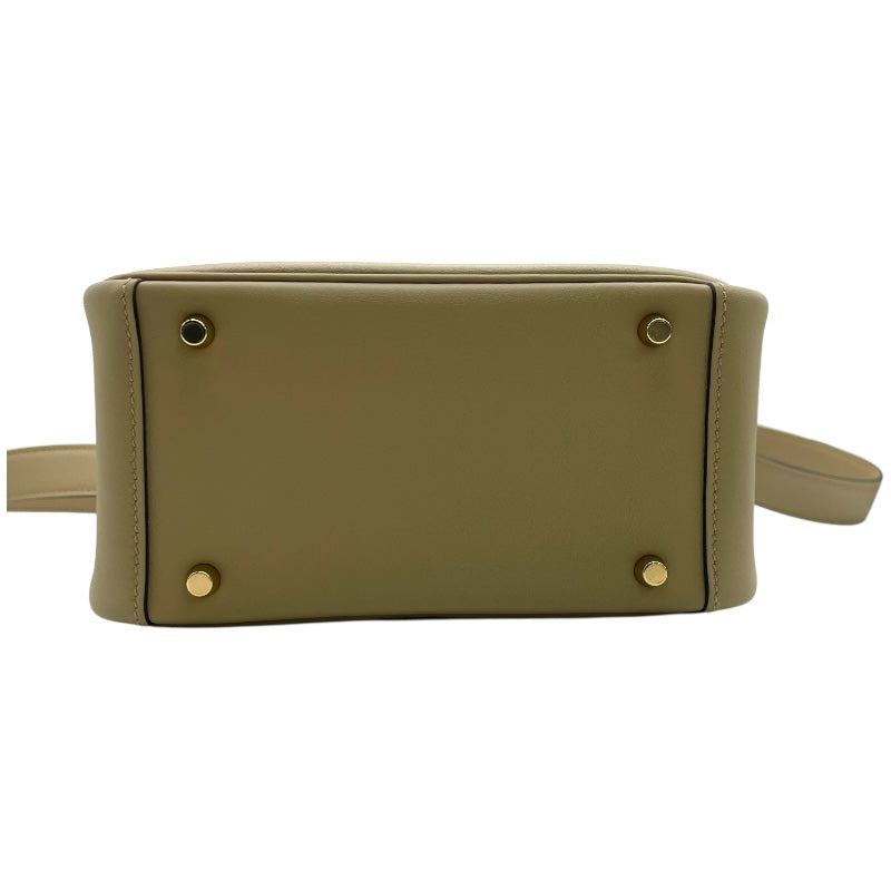 エルメス HERMES リンディミニ ヴェルソ K刻 ベージュマルファ/グリミスティ GD金具 スイフト レディース ショルダーバッグ