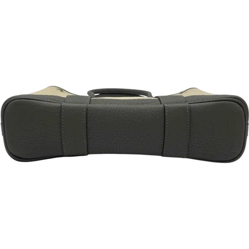 エルメス HERMES ガーデンファイルPM U刻 ベージュ・グリメイヤー SV金具 トワルミリタリー レディース ショルダーバッグ