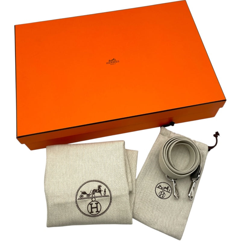 エルメス HERMES ガーデンファイルPM U刻 ベージュ・グリメイヤー SV金具 トワルミリタリー レディース ショルダーバッグ