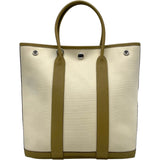 エルメス HERMES ガーデンファイルPM Z刻 カルダモン/アイボリー SV金具 トワルミリタリー・ネゴンダ レディース ショルダーバッグ