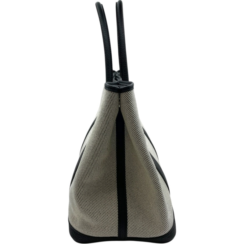 エルメス HERMES ガーデンパーティPM Z刻 ブラック SV金具 トワル レディース トートバッグ