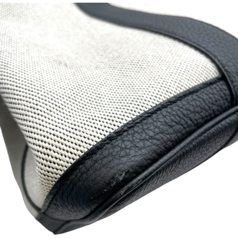 エルメス HERMES ガーデンパーティPM Z刻 ブラック SV金具 トワル レディース トートバッグ