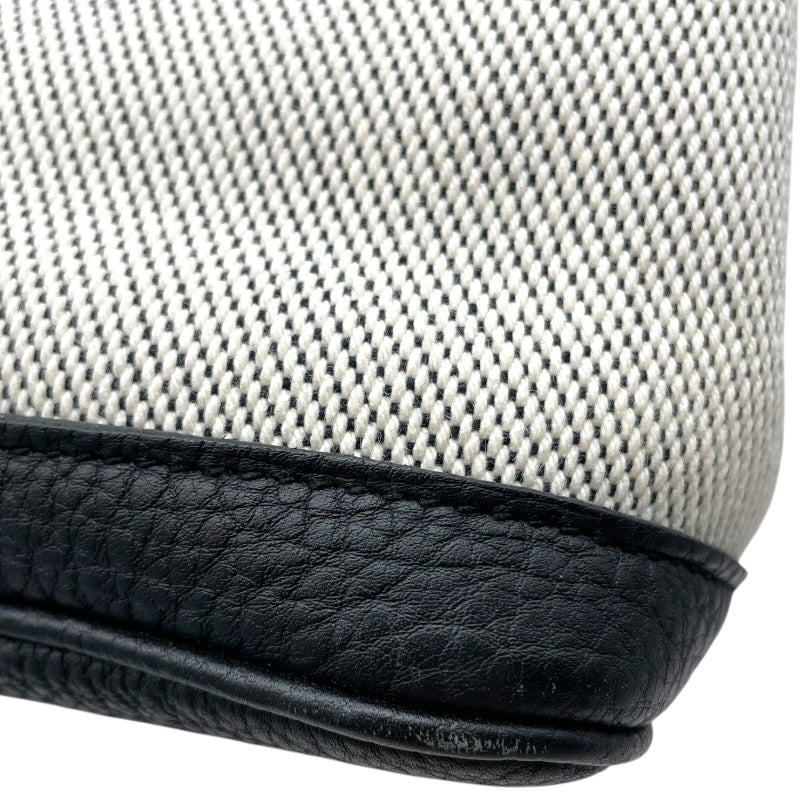 エルメス HERMES ガーデンパーティPM Z刻 ブラック SV金具 トワル レディース トートバッグ