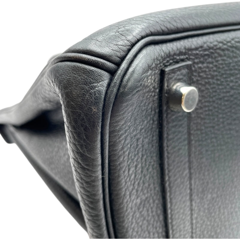 エルメス HERMES バーキン30 □M刻　(2009年製) ブラック　シルバー金具 トリヨンクレマンス レディース ハンドバッグ