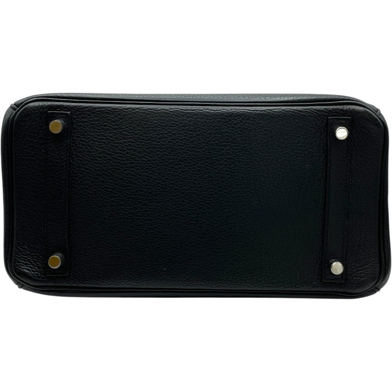 エルメス HERMES バーキン30 □M刻　(2009年製) ブラック　シルバー金具 トリヨンクレマンス レディース ハンドバッグ