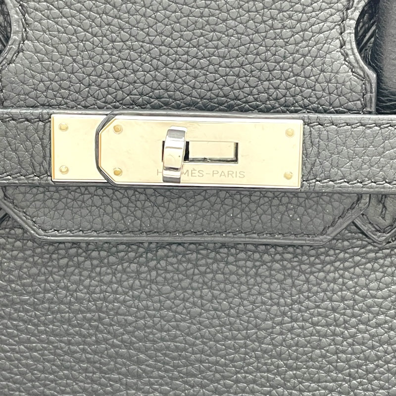 エルメス HERMES バーキン30 □M刻　(2009年製) ブラック　シルバー金具 トリヨンクレマンス レディース ハンドバッグ