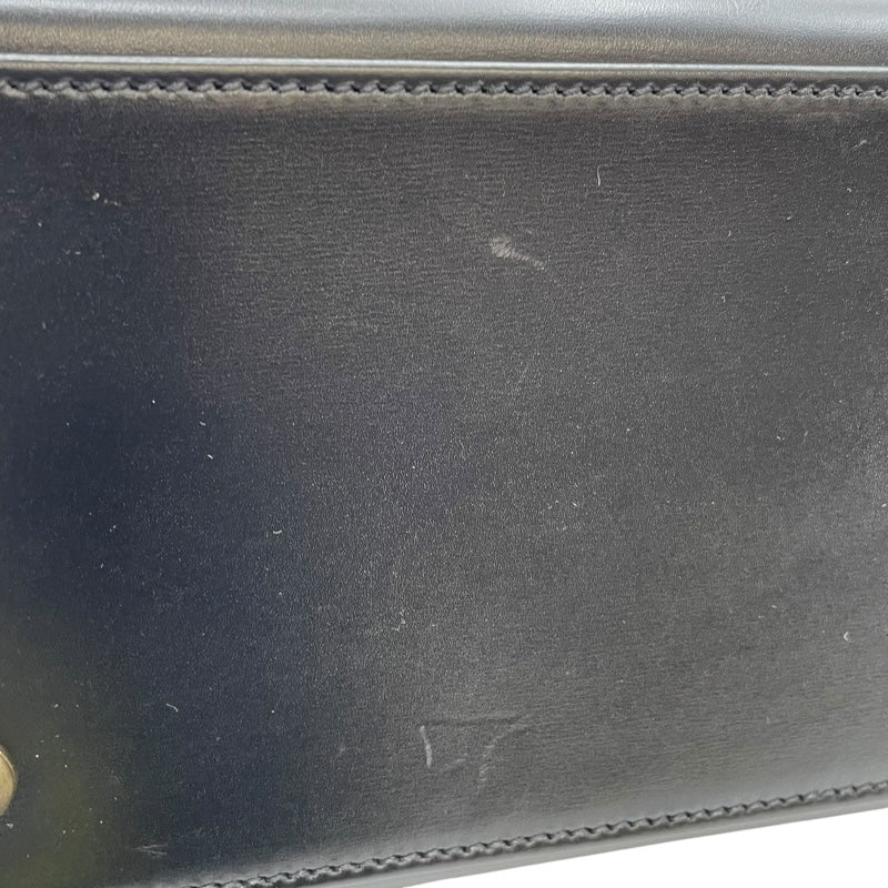 エルメス HERMES ケリー28 外縫い □D刻 ブラック GD金具 ボックスカーフ レディース ショルダーバッグ