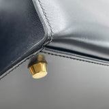 エルメス HERMES ケリー28 外縫い □D刻 ブラック GD金具 ボックスカーフ レディース ショルダーバッグ