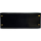 エルメス HERMES ケリー28 外縫い □D刻 ブラック GD金具 ボックスカーフ レディース ショルダーバッグ