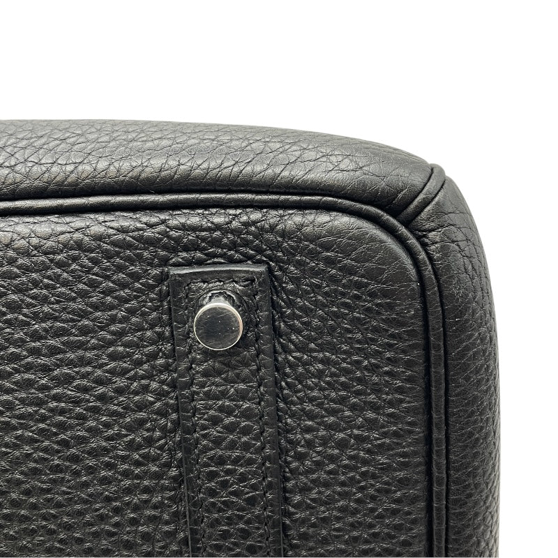 エルメス HERMES バーキン35 □Q刻 ブラック SV金具 トゴ レディース ハンドバッグ