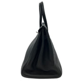 エルメス HERMES バーキン35 □Q刻 ブラック SV金具 トゴ レディース ハンドバッグ