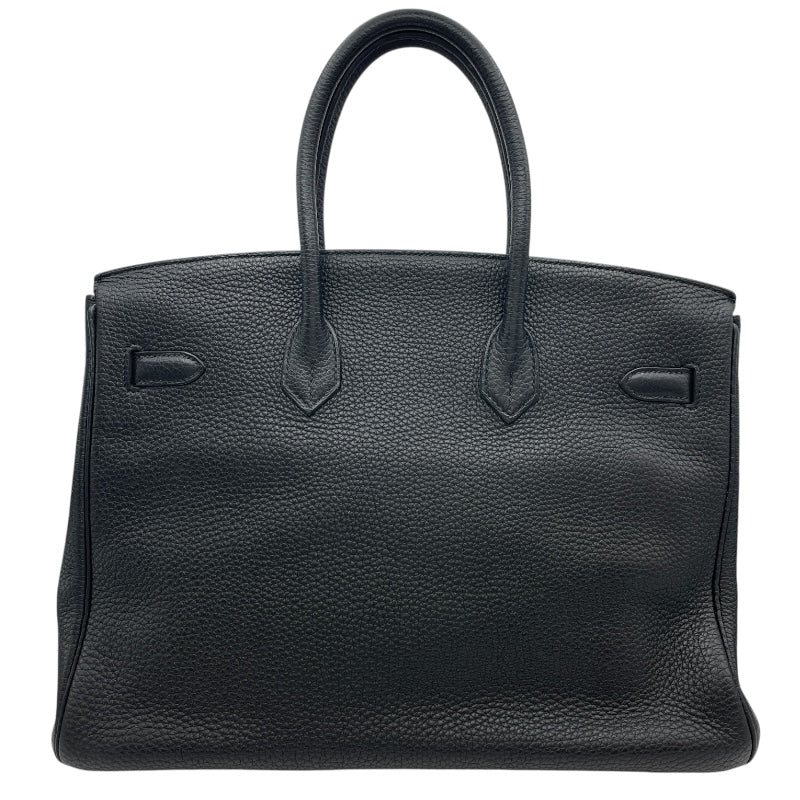 エルメス HERMES バーキン35 □Q刻 ブラック SV金具 トゴ レディース ハンドバッグ