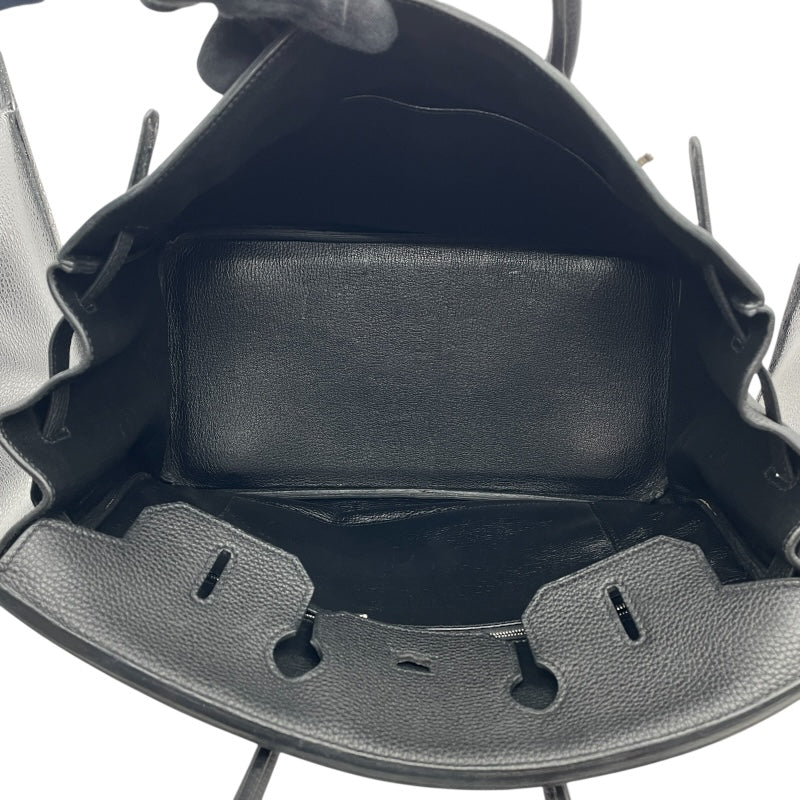 エルメス HERMES バーキン35 □Q刻 ブラック SV金具 トゴ レディース ハンドバッグ