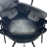 エルメス HERMES バーキン35 □Q刻 ブラック SV金具 トゴ レディース ハンドバッグ