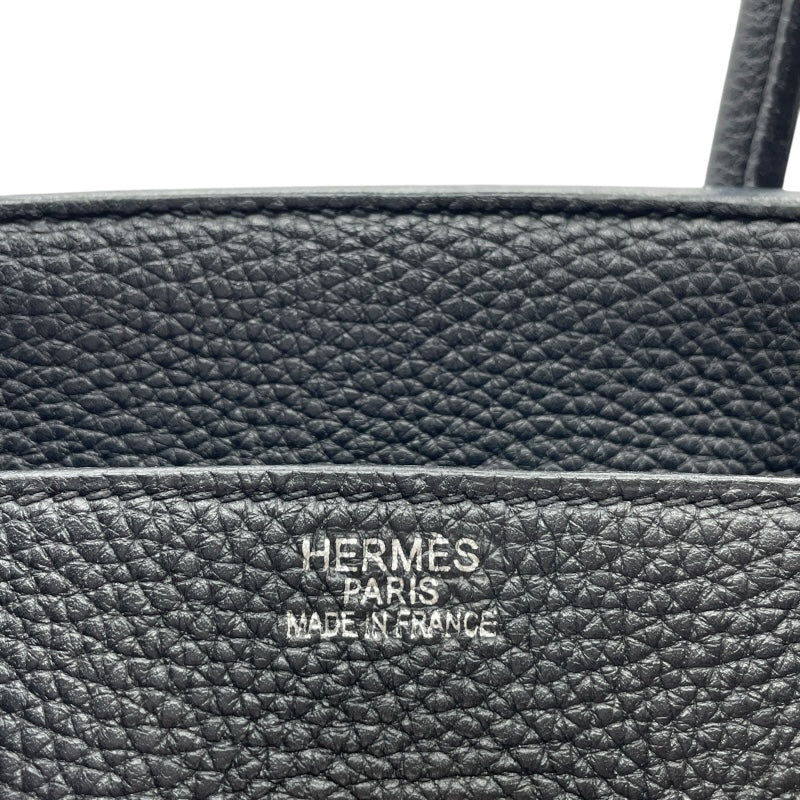 エルメス HERMES バーキン35 □Q刻 ブラック SV金具 トゴ レディース ハンドバッグ