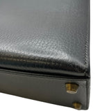 エルメス HERMES ケリー32 外縫い 〇T刻印（1990年製） ブラック　ゴールド金具 アルデンヌ レディース ショルダーバッグ